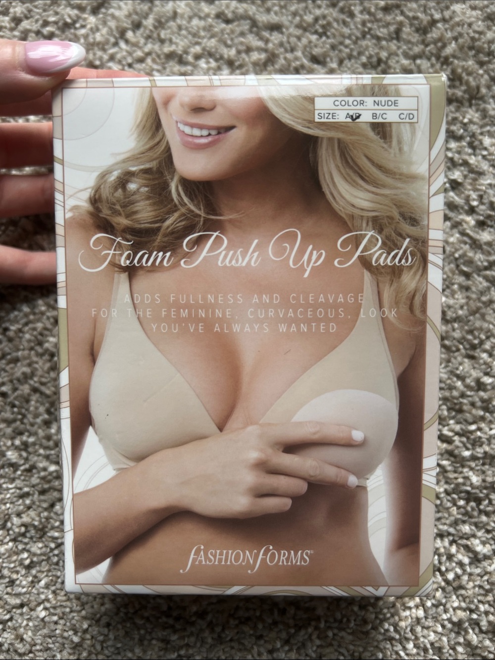 Fashion Forms Nude Foam Push Up Pads – Seamless Cleavage Enhancers